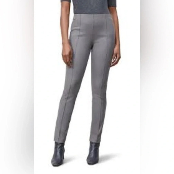 Women Dark Gray High Waisted Starchy Leggings Solid Size 6 Small Pull On Pants - Picture 1 of 6